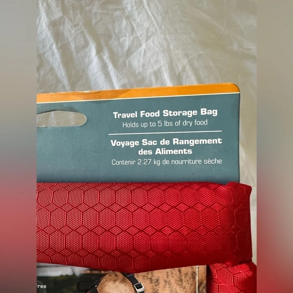 Kurgo Kibble Carrier | Dog Travel Food Storage Bag (Up To 5lbs) | Red NWT